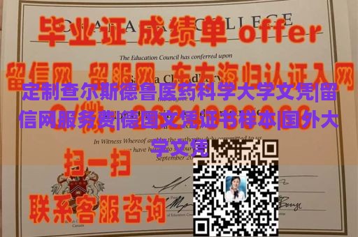 定制查尔斯德鲁医药科学大学文凭|留信网服务费|德国文凭证书样本|国外大学文凭