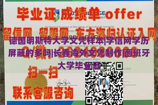 德国明斯特大学文凭样本|学信网学历屏蔽的多吗|长春海外文凭制作|西班牙大学毕业证